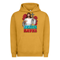 Pigment Peanut Butter Jesus Saves Urban Hoodie - BundleAndBundleShop