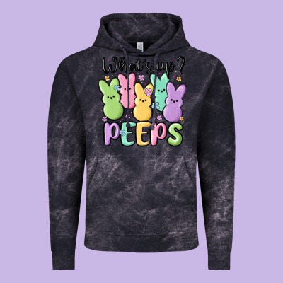 What's Up Peeps Vintage Hoodie Designed By Maliassmallbusiness