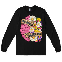 Black your anxiety is a lying bitch Long Sleeve Tee - MaliasSmallBusiness