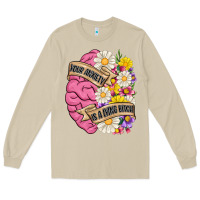 Mushroom your anxiety is a lying bitch Long Sleeve Tee - MaliasSmallBusiness