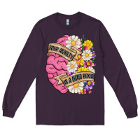Plum your anxiety is a lying bitch Long Sleeve Tee - MaliasSmallBusiness