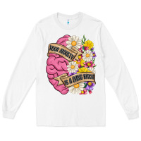 White your anxiety is a lying bitch Long Sleeve Tee - MaliasSmallBusiness