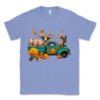 Colony Blue fall farm animals truck nancy Classic Tee - NancyCooperArtShop