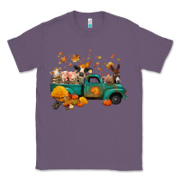 Lavender fall farm animals truck nancy Classic Tee - NancyCooperArtShop