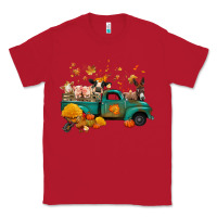 Red fall farm animals truck nancy Classic Tee - NancyCooperArtShop