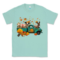 Seafoam fall farm animals truck nancy Classic Tee - NancyCooperArtShop