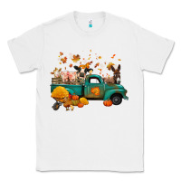 White fall farm animals truck nancy Classic Tee - NancyCooperArtShop