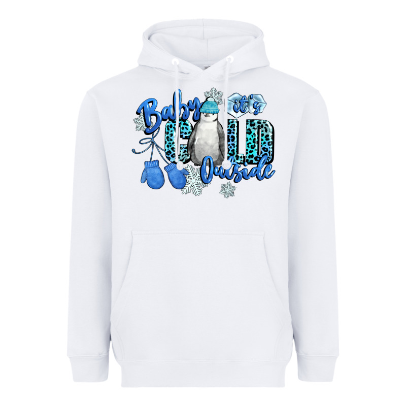 Baby Its Cold Outside Heavyweight Hoodie by CowGirlArtShop | Teevron