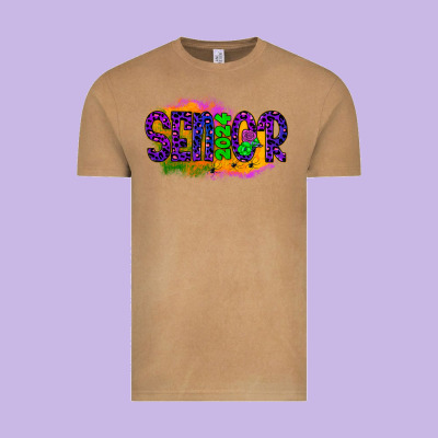Senior 2024 Halloween Vintage Tee Designed By Jahusdesignshop