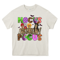 Cream hocus pocus skeleton Heavy Core Tee - AdoDesignShop