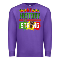Purple my history is strong Premium Sweatshirt - CowGirlArtShop