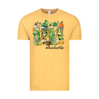 Vintage Mustard retro patricks day teacher life Vintage Tee - MaliasSmallBusiness
