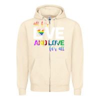 Sandshell All For Love And Love For All Zipper Hoodie - Bettercallsaul
