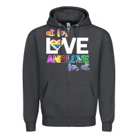 Smoke All For Love And Love For All Zipper Hoodie - Bettercallsaul
