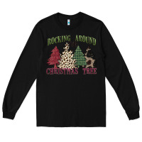 Black rocking around the christmas tree Long Sleeve Tee - MaliasSmallBusiness