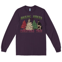Plum rocking around the christmas tree Long Sleeve Tee - MaliasSmallBusiness