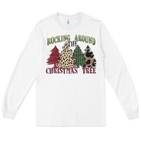 White rocking around the christmas tree Long Sleeve Tee - MaliasSmallBusiness