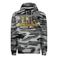 Slate Camo louisiana leopard mardi gras 12 inches 300 dpi Premium Hoodie - CowGirlArtShop