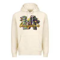 Tofu louisiana leopard mardi gras 12 inches 300 dpi Premium Hoodie - CowGirlArtShop