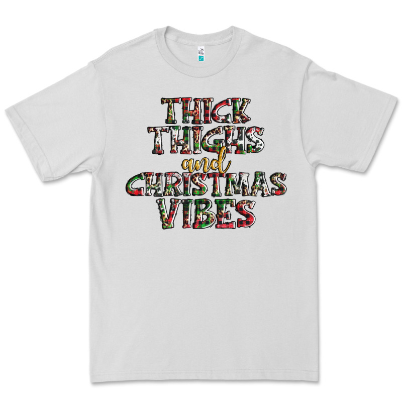 Thick Thighs And Christmas Vibes Premium Tee by AdoDesignShop | Teevron