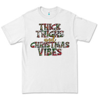 White thick thighs and Christmas vibes Premium Tee - AdoDesignShop