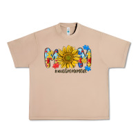 Burro autism mom life sunflower Urban Heavy Tee - MaliasSmallBusiness