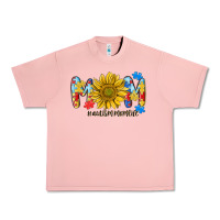 Autism Mom Life Sunflower Urban Heavy Tee | Teevron