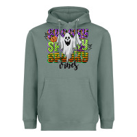 Sage spooky spooky spooky vibes Heavyweight Hoodie - CowGirlArtShop