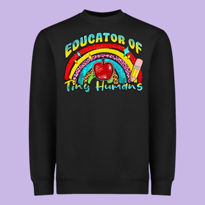 Educator Of Tiny Humans Heavyweight Sweatshirt Designed By Nancycooperartshop