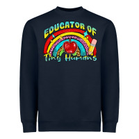 Navy educator of tiny humans Heavyweight Sweatshirt - NancyCooperArtShop