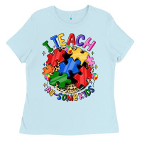 Baby Blue i teach au some kids Ladies Tee - JahusDesignShop