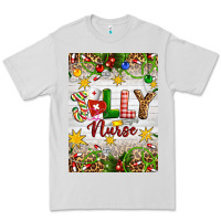 Dove Grey Christmas Jolly Nurse Premium Tee - Artiststas