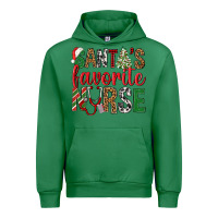 Emerald Santa's Favorite Nurse Urban Hoodie - BundleAndBundleShop