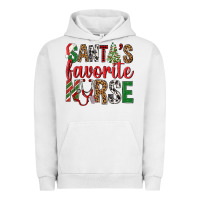 Pigment Lunar Rock Santa's Favorite Nurse Urban Hoodie - BundleAndBundleShop