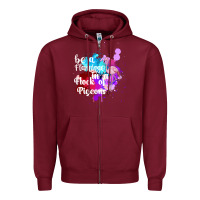 Burgundy Be a Flamingo in a Flock of Pigeons Zipper Hoodie - Bettercallsaul