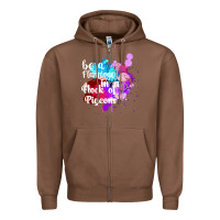 Chestnut Be a Flamingo in a Flock of Pigeons Zipper Hoodie - Bettercallsaul