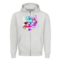 Dove Grey Be a Flamingo in a Flock of Pigeons Zipper Hoodie - Bettercallsaul