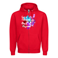 Red Be a Flamingo in a Flock of Pigeons Zipper Hoodie - Bettercallsaul