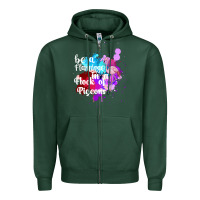 Sports Green Be a Flamingo in a Flock of Pigeons Zipper Hoodie - Bettercallsaul
