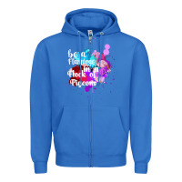 True Royal Be a Flamingo in a Flock of Pigeons Zipper Hoodie - Bettercallsaul