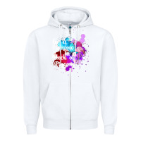 White Be a Flamingo in a Flock of Pigeons Zipper Hoodie - Bettercallsaul
