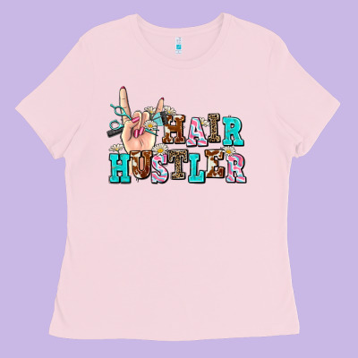 Hair Hustler Ladies Tee Designed By Adodesignshop