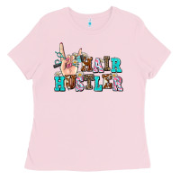 Bubblegum Pink hair hustler Ladies Tee - AdoDesignShop
