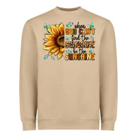 Mushroom when you can't find the sunshine be the sunshine Heavyweight Sweatshirt - MaliasSmallBusiness