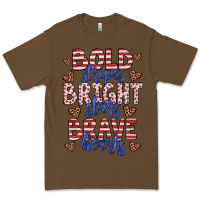 Cacao bold stripes bright stars brave hearts Premium Tee - JahusDesignShop