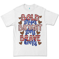 White bold stripes bright stars brave hearts Premium Tee - JahusDesignShop