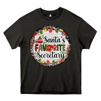Asphalt christmas santas favorite secretary    light Heavy Core Tee - AdoDesignShop