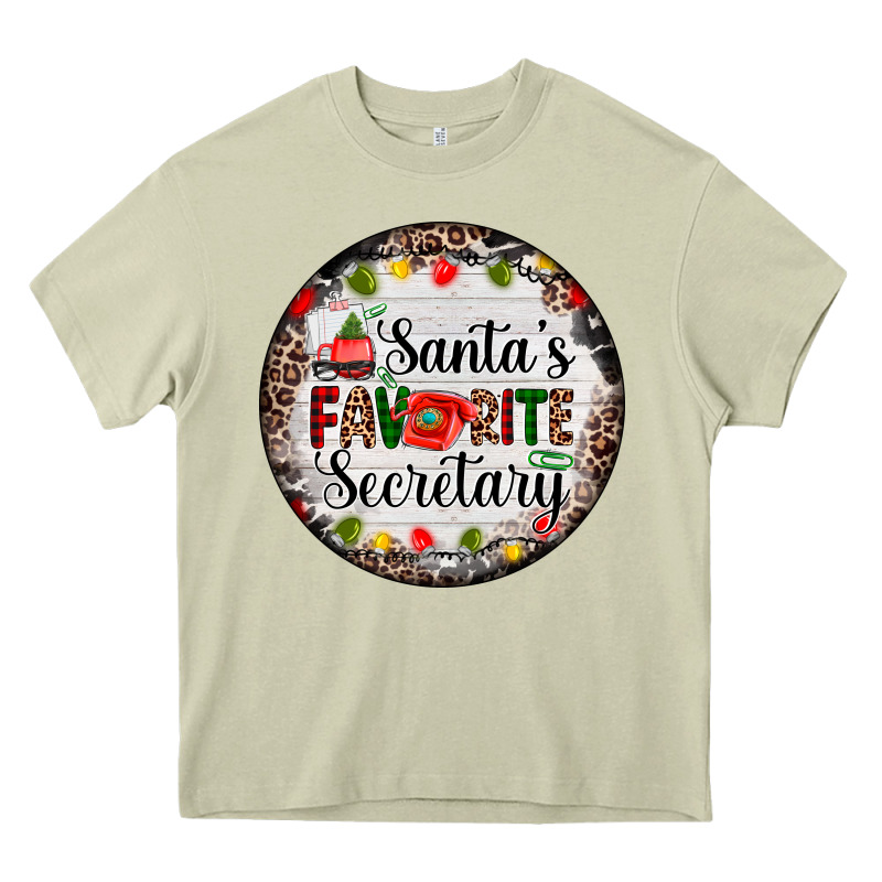 Christmas Santas Favorite Secretary    Light Heavy Core Tee by AdoDesignShop | Teevron