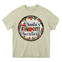Mossy christmas santas favorite secretary    light Heavy Core Tee - AdoDesignShop