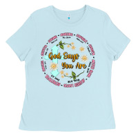 Baby Blue god says you are Ladies Tee - JahusDesignShop